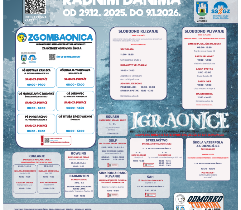 Odmorko zima 29.12.2025. – 9.1.2026.
