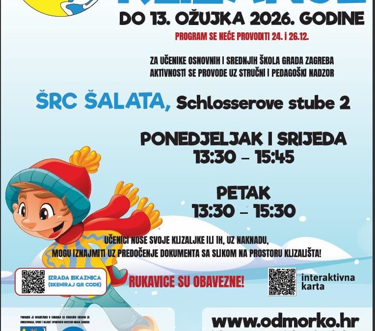 POČETAK SLOBODNOG KLIZANJA NA ŠRC ŠALATA – ODMORKO