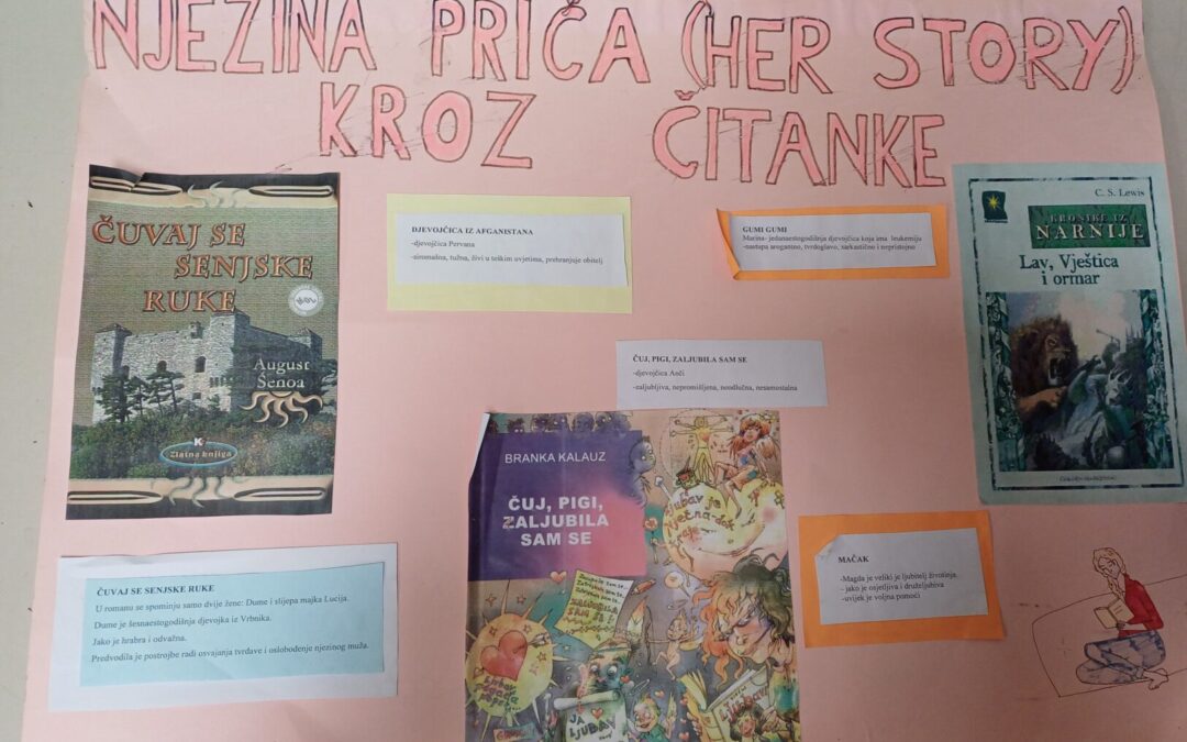 Izvještaj o provedbi projekta: „Njezina priča kroz čitanke“