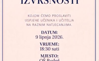 VEČER IZVRSNOSTI – POZIVNICA